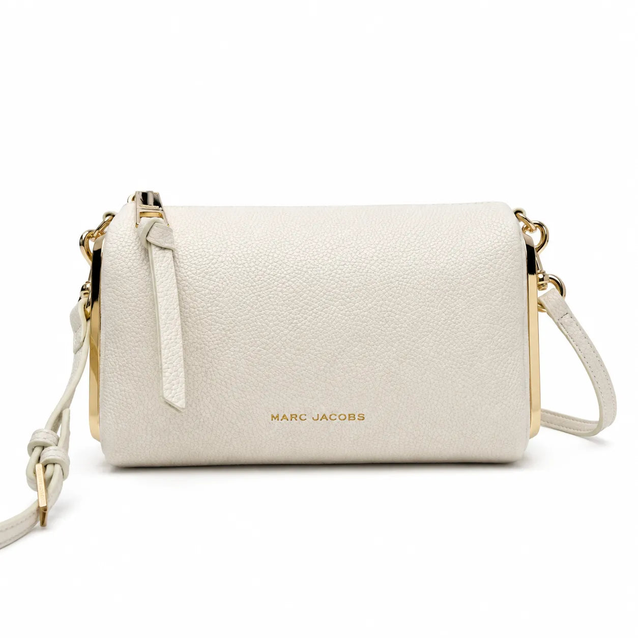 Marc Jacobs The Snapshot Small Shoulder Bag Cloud White Multi Leather Gold J Marc Hardware Women's Crossbody Bag
