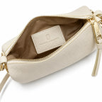 Marc Jacobs The Snapshot Small Shoulder Bag Cloud White Multi Leather Gold J Marc Hardware Women's Crossbody Bag