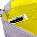Marc Jacobs The Mini Bag Lavender Purple Pebble-Grain Leather Mini Crossbody Bag 20x12x5cm