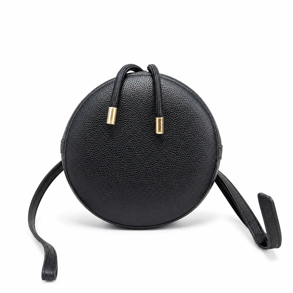 Marc Jacobs The Bucket Mini Bag Black Pebble-Grain Leather Drawstring Bucket Bag with Gold Hardware