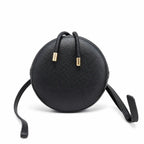 Marc Jacobs The Bucket Mini Bag Black Pebble-Grain Leather Drawstring Bucket Bag with Gold Hardware
