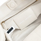 Marc Jacobs The Sack Bag Large Cream Soft Leather Chain-Strap Tote Bag with Embossed Logo
