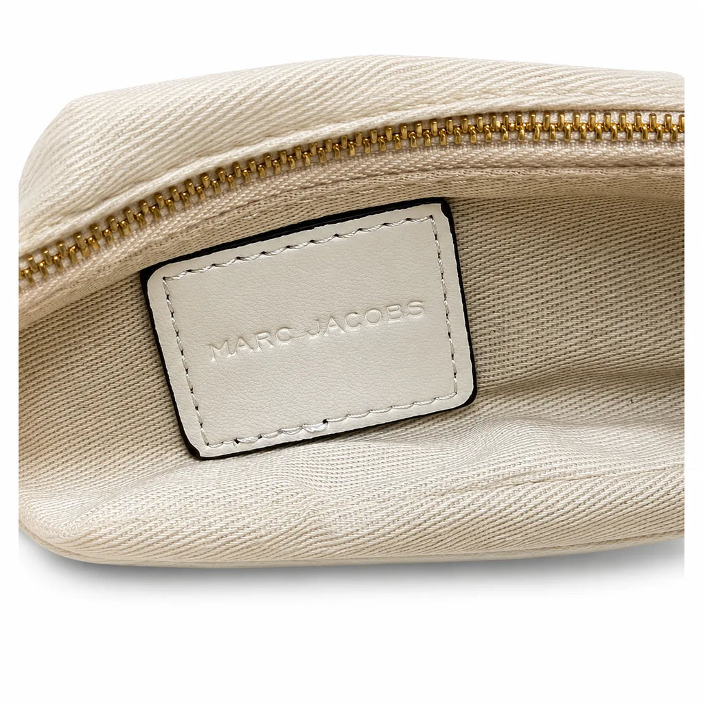 Marc Jacobs The Cristina SmaMarc Jacobs The Cristina Small Ivory Soft Leather Ruched Top Handle Bag with Gold Lock & Detachable Strapll Ivory Soft Leather Ruched Top Handle Bag with Gold Lock & Detachable Strap
