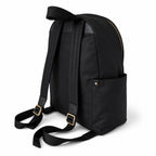 Marc Jacobs Preppy Nylon Backpack Black Water-Resistant School Bag with Gold Zippers & Leather Logo Plaque