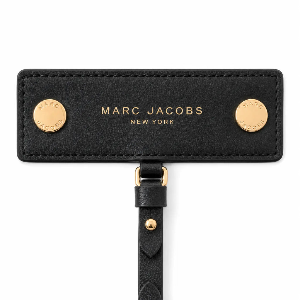 Marc Jacobs Preppy Nylon Backpack Black Water-Resistant School Bag with Gold Zippers & Leather Logo Plaque