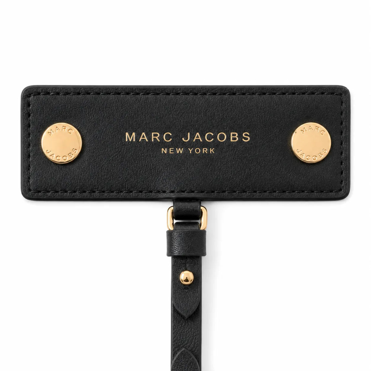 Marc Jacobs Preppy Nylon Backpack Black Water-Resistant School Bag with Gold Zippers & Leather Logo Plaque