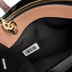 Marc Jacobs The Mini Grind Small Colorblock Leather Tote Bag with Gold Lock & Key Charm