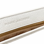 Marc Jacobs The J Marc Small Cream Pebbled Leather Saddle Bag with Gold J Buckle & Detachable Strap