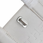 Marc Jacobs The Tote Bag Mini Cream Smooth Leather Tote with Embossed Logo & Silver Turn Lock