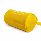 Marc Jacobs Women's Yellow Leather Crossbody Bag - Mini Cylindrical Boston Shoulder Bag with Adjustable Shoulder Strap
