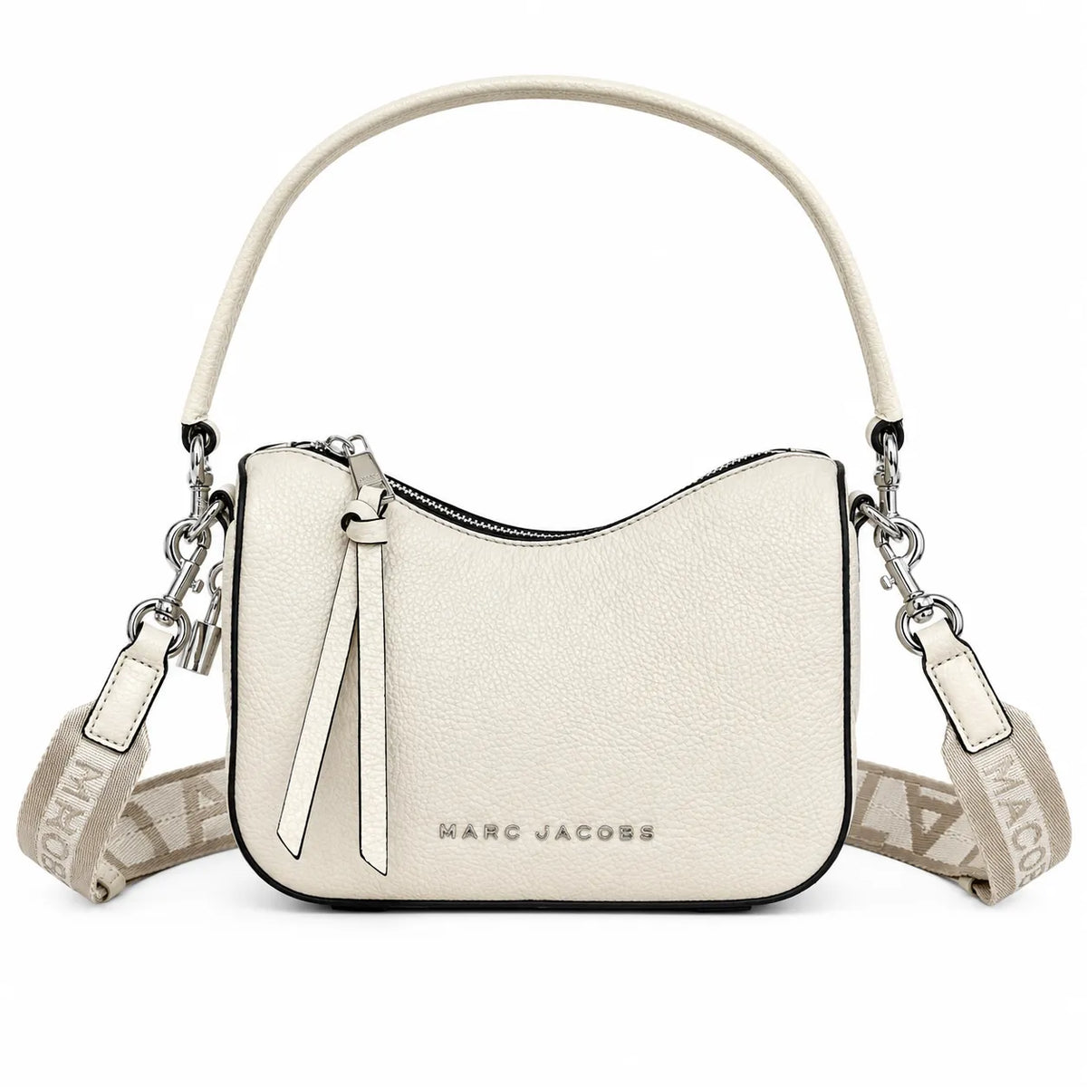 Marc Jacobs black pebbled leather | Classic tote bag style  large capacity  can be worn crossbody or carried by hand