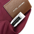 Marc Jacobs Brown Pebble Pattern | Signature Lock Details Adjustable Shoulder Strap Women's Designer Handbag