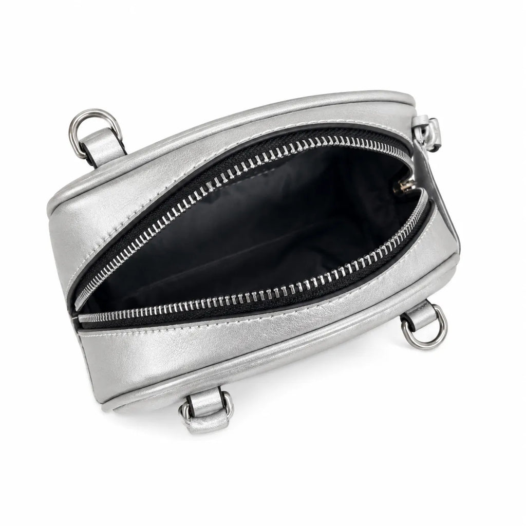 Marc Jacobs J Marc | Black pebbled leather signature rotating J-clasp chain and leather shoulder strap women's designer crossbody bag