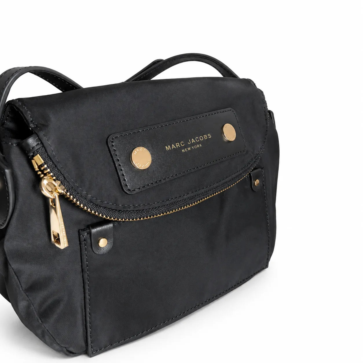 Marc Jacobs Preppy | Black  detachable shoulder strap lightweight travel tote bag for women