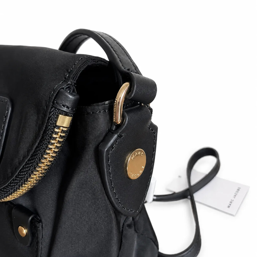 Marc Jacobs Preppy | Black  detachable shoulder strap lightweight travel tote bag for women