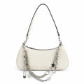 Marc Jacobs The Charm | Off-white smooth leather women's Y2K designer crossbody bag with detachable shoulder strap