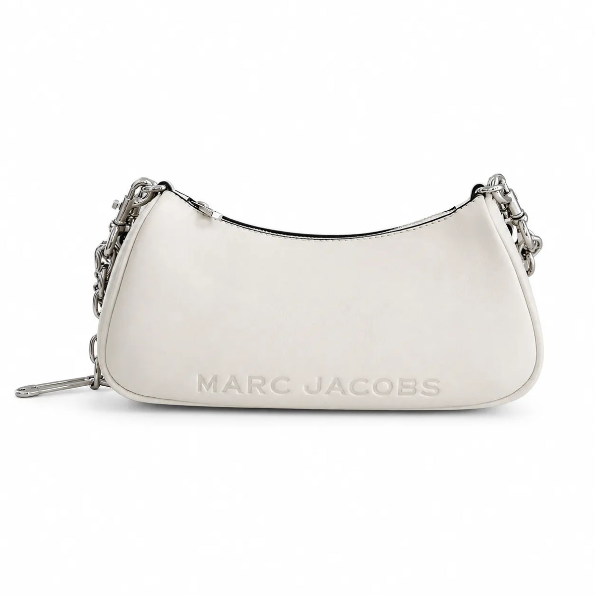 Marc Jacobs The Charm | Off-white smooth leather women's Y2K designer crossbody bag with detachable shoulder strap