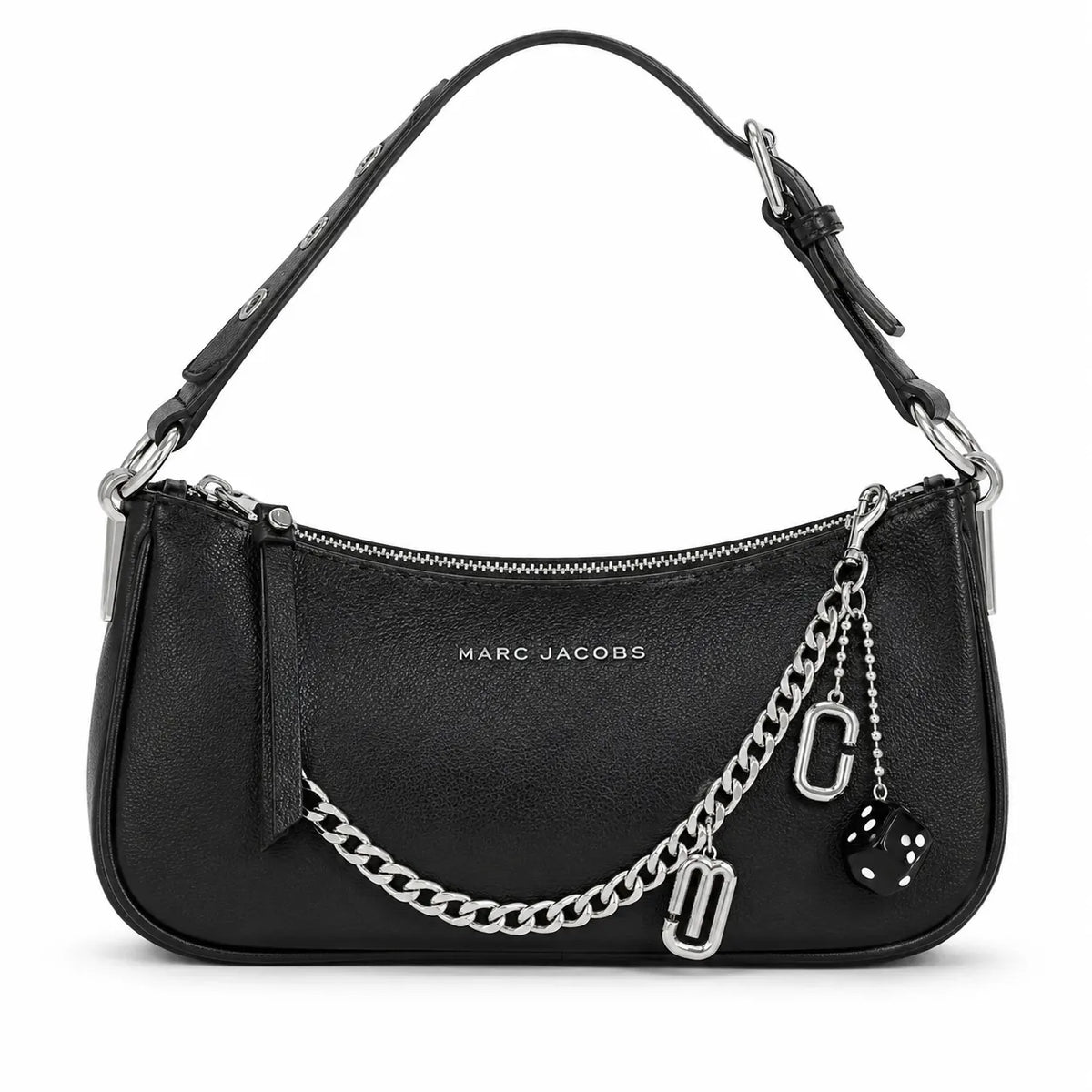 Marc Jacobs The Charm | Off-white smooth leather women's Y2K designer crossbody bag with detachable shoulder strap