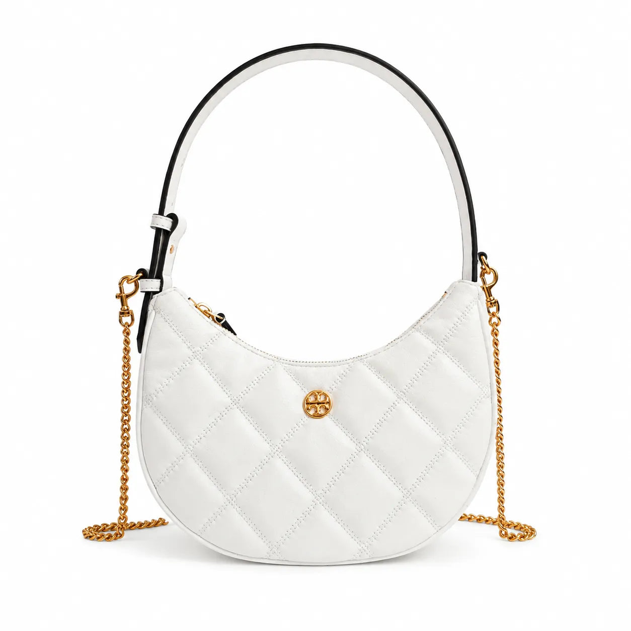 Tory Burch Willa Quilted Patent Leather | Red with Gold Double T Logo  Chain and Leather Shoulder Strap Women's Designer Shoulder Handbag