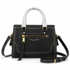 Marc Jacobs Mini Cruiser | Black pebbled leather  detachable shoulder strap  embossed logo  women's designer handbag