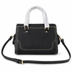 Marc Jacobs Mini Cruiser | Black pebbled leather  detachable shoulder strap  embossed logo  women's designer handbag