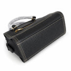 Marc Jacobs Mini Cruiser | Black pebbled leather  detachable shoulder strap  embossed logo  women's designer handbag