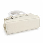 Marc Jacobs Mini Cruiser | White pebbled leather  detachable shoulder strap embossed logo  women's designer handbag
