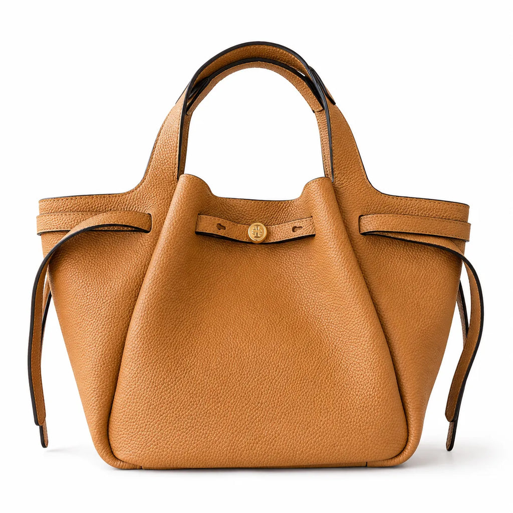 Tory Burch Romy Pebble Cream-colored Pebble Leather Women's Handbag/Crossbody Bag