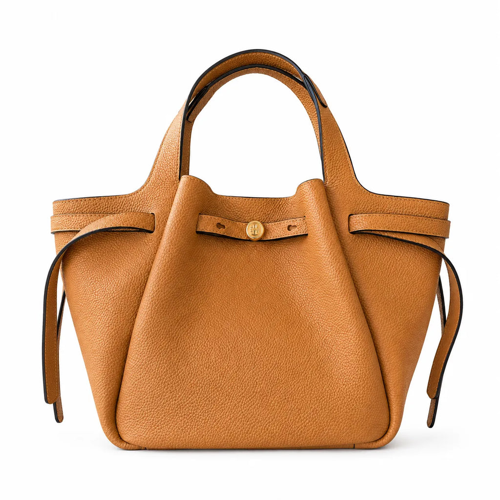 Tory Burch Romy Pebble Cream-colored Pebble Leather Women's Handbag/Crossbody Bag