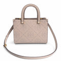Tory Burch T-pattern small women's designer shoulder bag off-white leather brown logo detachable shoulder strap