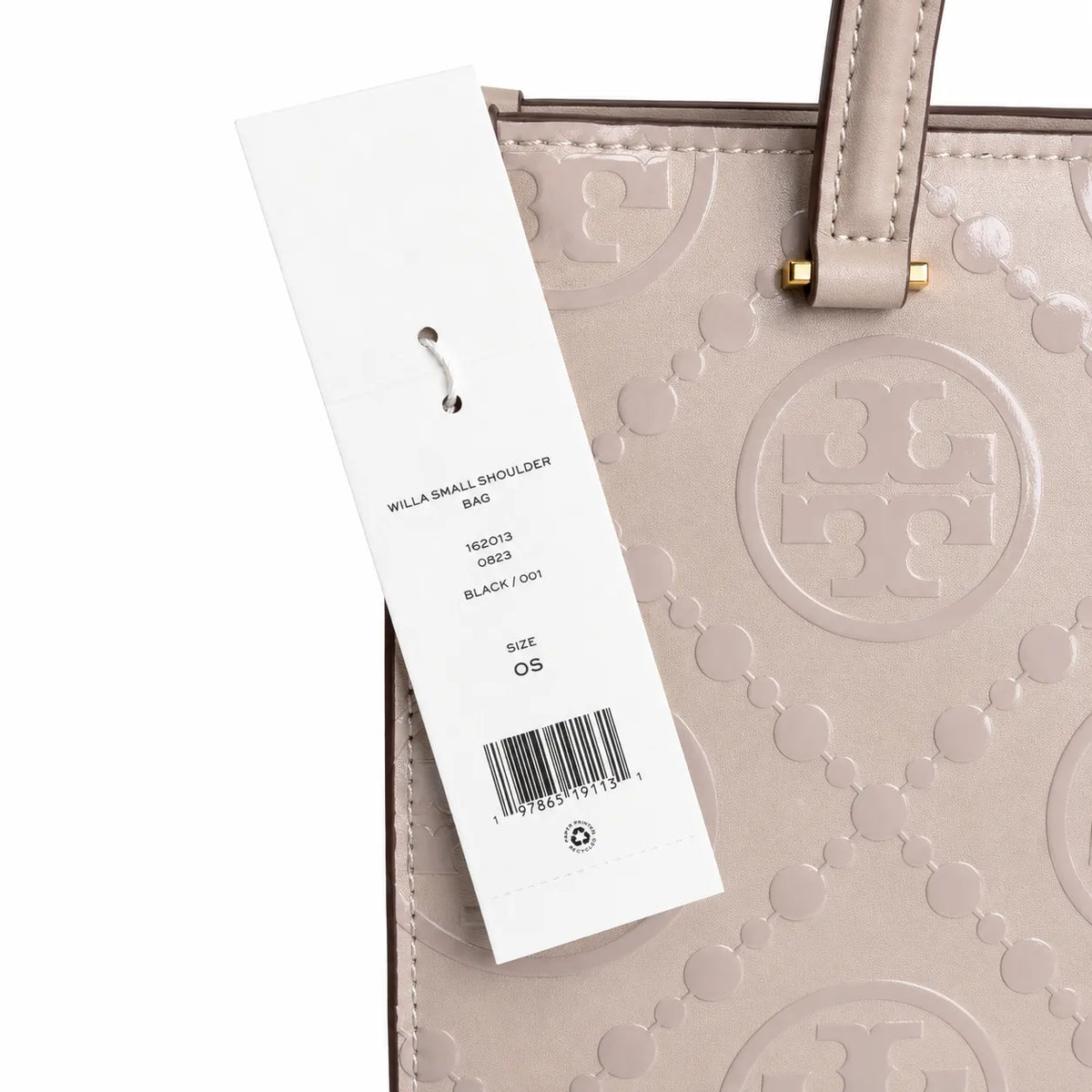 Tory Burch T-pattern small women's designer shoulder bag off-white leather brown logo detachable shoulder strap