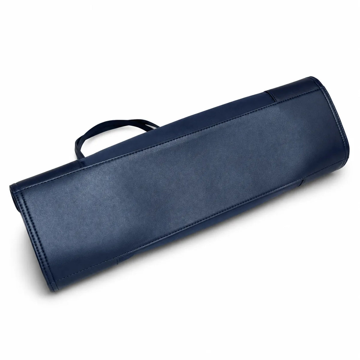 Tory Burch Ella Large Tote Bag Navy Blue Nylon Shoulder Handbag with Double T Logo Lightweight Work & Travel Carryall