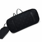 Tory Burch T Monogram | Black jacquard with gold logo  detachable pouch  women's designer shoulder bag