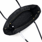Tory Burch T Monogram | Black jacquard with gold logo  detachable pouch  women's designer shoulder bag