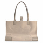 Tory Burch Ella Nylon Tote Bag | Recycled Fabric & Faux Leather Trim  Circular Double T Logo  Magnetic Snap Closure  Women’s Designer Shoulder Handbag