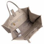 Tory Burch Ella Nylon Tote Bag | Recycled Fabric & Faux Leather Trim  Circular Double T Logo  Magnetic Snap Closure  Women’s Designer Shoulder Handbag
