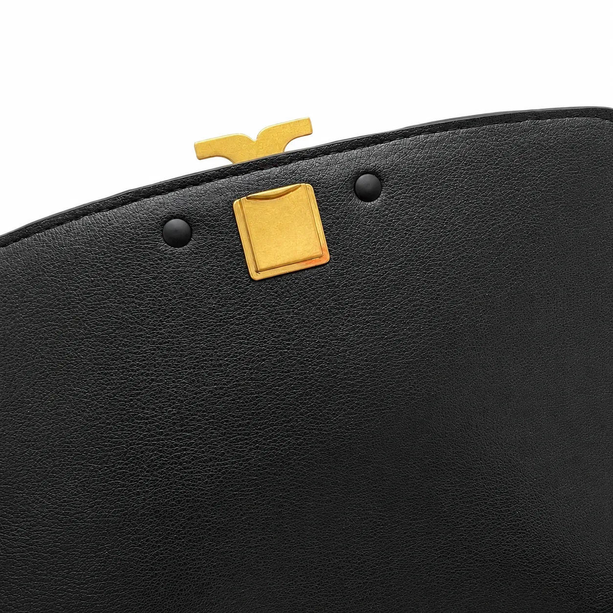 Tory Burch Eleanor Quilted Chain Bag | Black lambskin adjustable shoulder strap magnetic closure  women's designer quilted chain bag