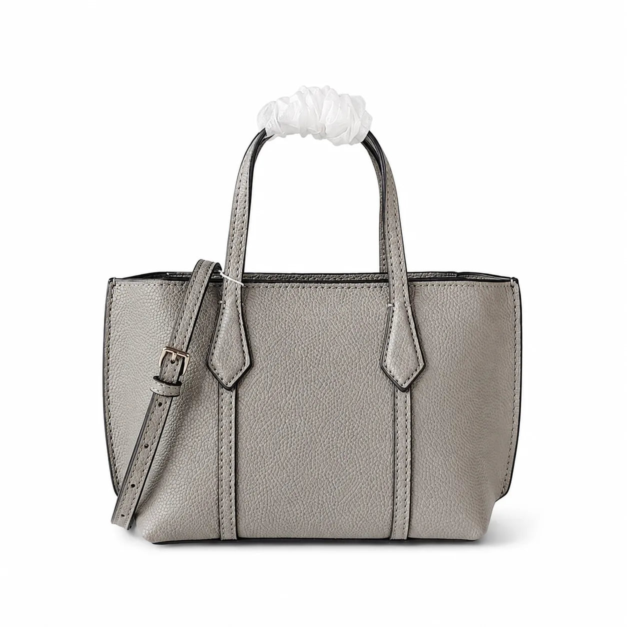 Tory Burch Perry | Tan pebbled leather detachable shoulder strap zip closure women's designer shoulder/handbag