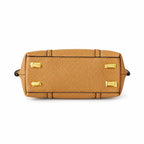 Tory Burch Perry | Tan pebbled leather detachable shoulder strap zip closure women's designer shoulder/handbag
