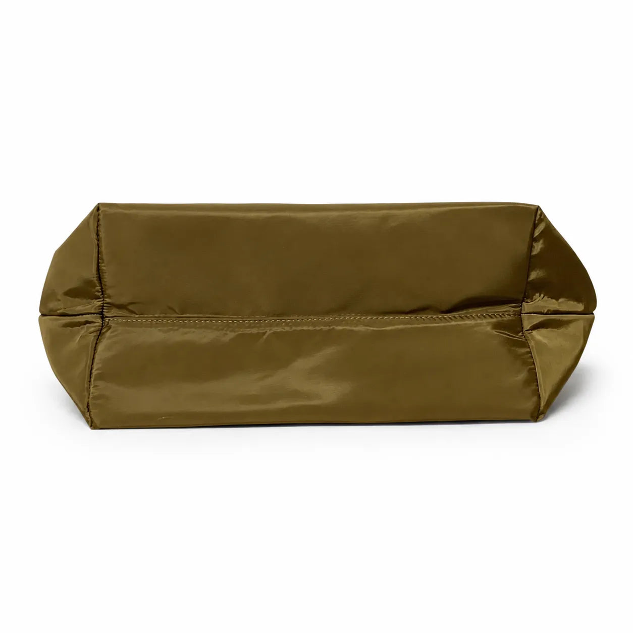 Tory Burch Ella | Olive green recycled nylon gold chain shoulder strap double T leather patch  magnetic closure  women's designer chain handbag