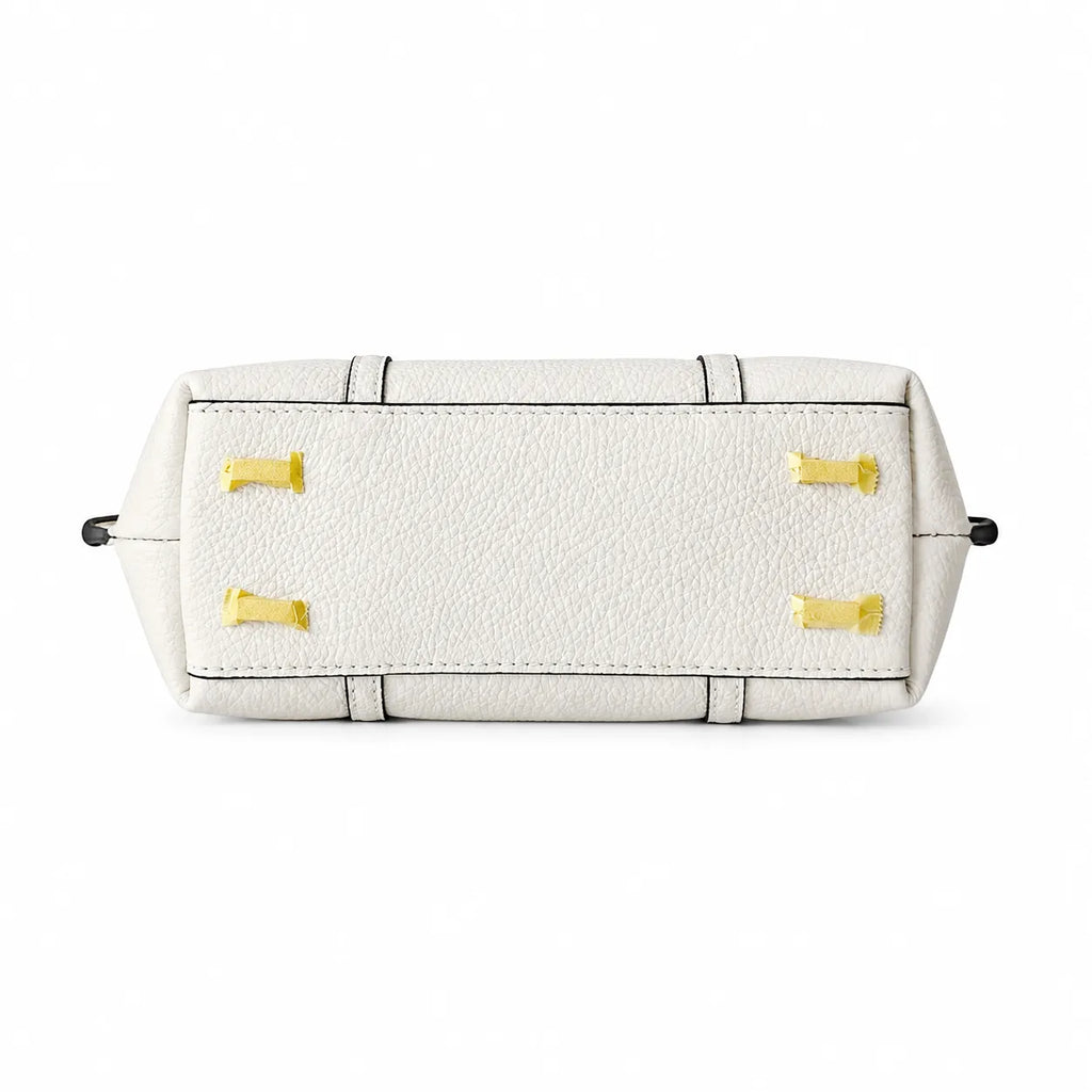 Tory Burch Perry | Ivory pebbled leather detachable shoulder strap  zip closure women's designer shoulder/handbag
