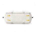Tory Burch Perry | Ivory pebbled leather detachable shoulder strap  zip closure women's designer shoulder/handbag