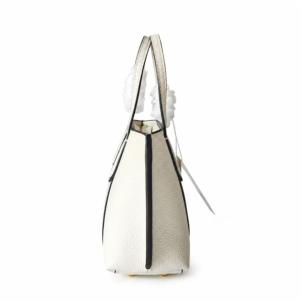 Tory Burch Perry | Ivory pebbled leather detachable shoulder strap  zip closure women's designer shoulder/handbag