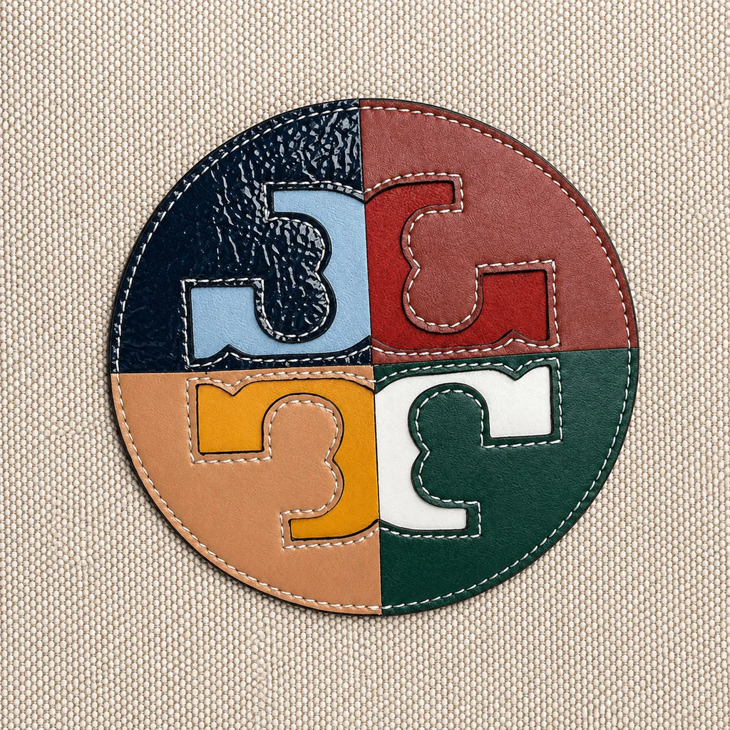 Tory Burch Ella | Beige canvas with contrasting leather T-logo logo  tan leather trim, double handles  women's designer shoulder/handbag