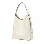 Tory Burch Romy | Off-white pebbled leather button logo and detachable pouch women's designer handbag