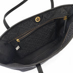 Tory Burch T Monogram | Black jacquard fabric iconic double T logo and detachable pouch women's designer handbag