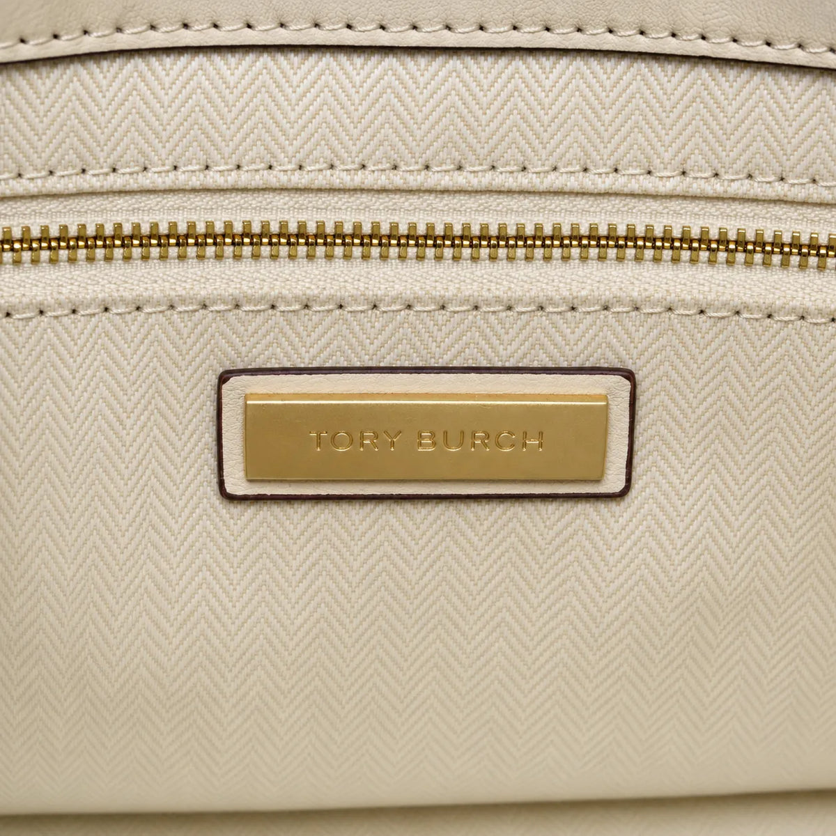 Tory Burch Fleming | Off-white quilted leather  iconic double-T logo  women's designer handbag
