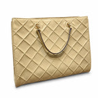 Tory Burch Fleming | Desert Dune Quilted Leather  Iconic Double T Logo  Women's Designer Handbag