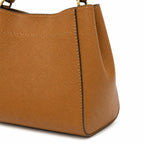 Tory Burch McGraw | Tiramisu-style pebbled leather detachable shoulder strap women's designer handbag