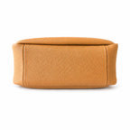 Tory Burch Romy | Tiramisu pebbled leather with adjustable shoulder strap and top handle women's designer handbag